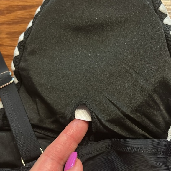 Beachsissi 2 piece halter V neck skirted swimsuit adjustable draw string skirt M - Picture 11 of 14